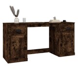 thumbnail of Bureau avec armoire chêne fumé bois d'ingénierie Modèle Atlas Office Pro Max
