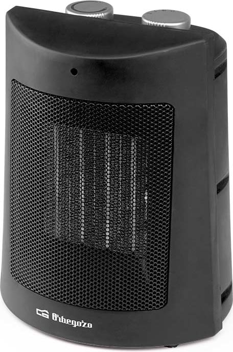 Orbegozo calefactor cerámico CR 5113, 3 posiciones de funcionamiento, termostato regulable, modo ventilador, diseño vertical, 1500 W
