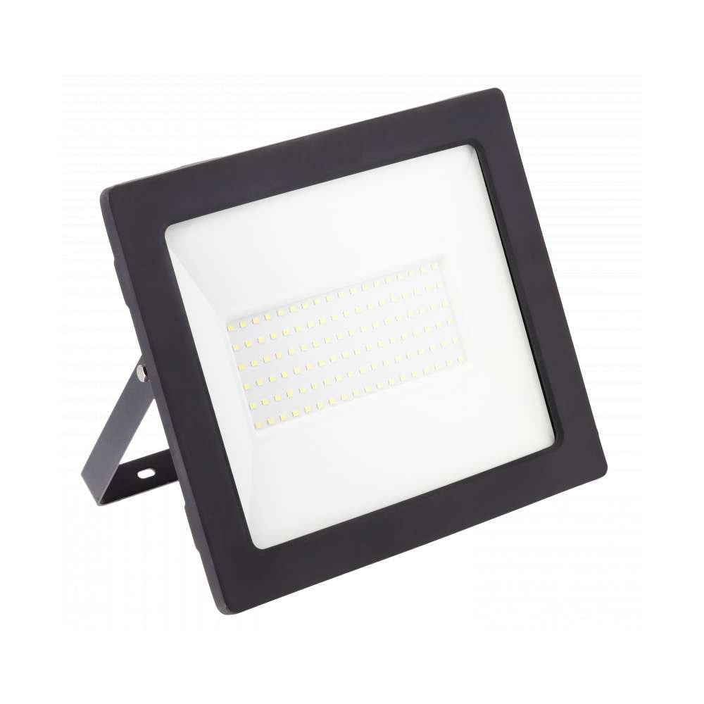 100w LED Strahler Flut Licht für den Außenbereich IP65 in schwarz Eckig|Kaltweiß