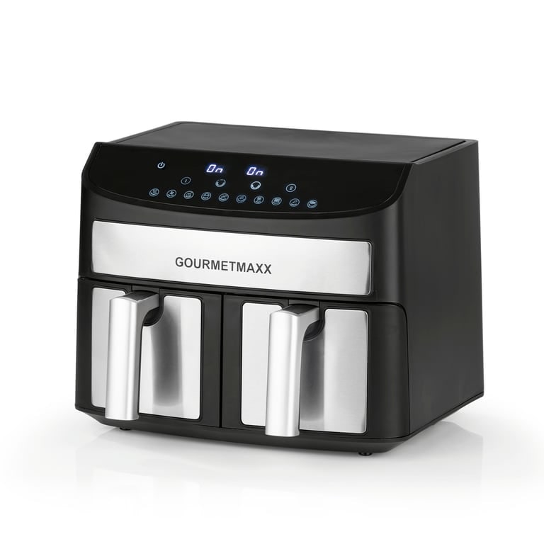GOURMETmaxx Doppelkammer-Heißluftfritteuse -  7 l - max. 2400 W