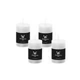 thumbnail of Rustik Marble Kerzen (durchgefärbt mit ASF) Weiß 130 x 68 mm, 4 Stück