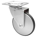 thumbnail of WAGNER Luxus Möbelrolle ALU DESIGN - Softlauffläche, Durchmesser Ø 75 mm, Anschraubplatte, Tragkraft 50 kg - 03138301