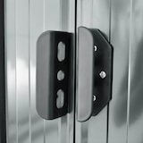 thumbnail of vidaXL Gartenschuppen Grau Metall 204 x 132 x 186 cm