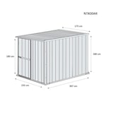 thumbnail of Box giardino casetta attrezzi in Acciaio Zincato 175x307cm x h1.82m - 95KG - 5,4mq - LEGNO