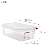 thumbnail of Araven Hermetico Pp Gn1/3 100Mm 4 L Transparente