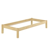 thumbnail of Futonbett Kiefer massiv 100x200 Einzelbett Holz natur Bettrahmen Singlebett Rollrost 60.35-10