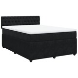thumbnail of vidaXL Boxspringbett mit Matratze Schwarz 160x200 cm Samt
