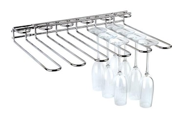 Aps - Classic - Portacalici in filo cromato da 20 posti cm 45x32xh 6