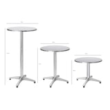 thumbnail of METRO PROFESSIONAL Stehtisch höhenverstellbar Narni, Alu, Ø 60 x 110 cm, silber