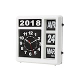 thumbnail of Perel Flip klok met kalender, vierkant, analoog, 31 x 31 cm, Franse versie