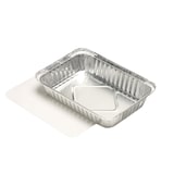 thumbnail of Starpak, Schalen, aluminium + ingelegd deksel, PE-gecoat hoekig 0,8 l 4 cm x 15 cm x 21,4 cm