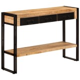 thumbnail of Table console 110x30x76 cm Bois de manguier solide Modèle Atlas Vintage