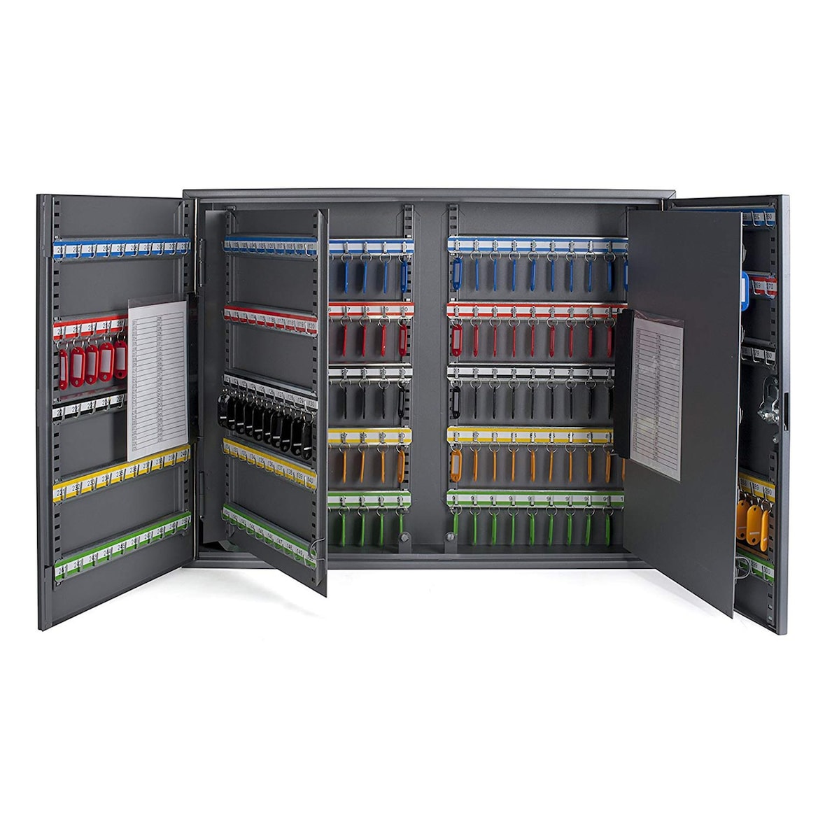 1x Schlüsselkasten XXL 2 türig für 300 Schlüssel  inkl Anhänger und Einwurfschlitz