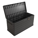 thumbnail of Caixa de Arrumação Exterior 350L - Jardim Peito Cinzento 118.5x52x57cm - Alças de Transporte - ArtPlast Resistente à Água