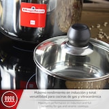 thumbnail of Magefesa Practika - Batería de Cocina, Acero Inoxidable, 7 Piezas, Distribución de calor, Fácil Limpieza y Apta Lavavajillas, INDUCCIÓN