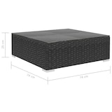 thumbnail of vidaXL 6-tlg. Garten-Lounge-Set mit Auflagen Poly Rattan Schwarz