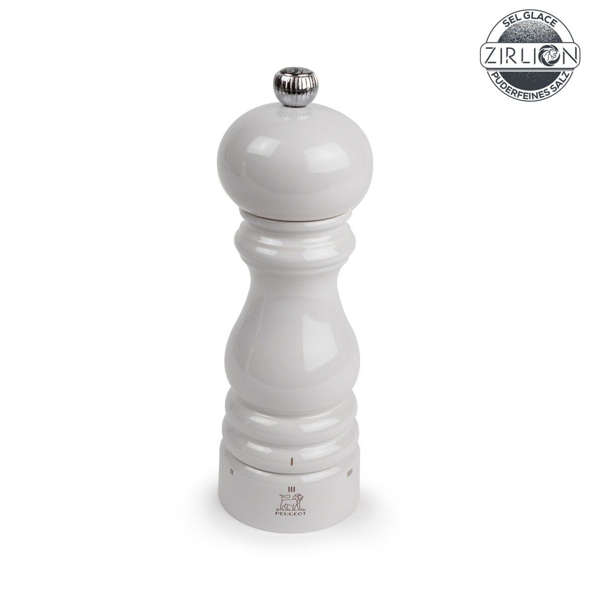 PEUGEOT Salzmühle PARIS 18cm Perlgrau Buchenholz uSelect Zirkonia-Mahlwerk