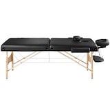 thumbnail of 2-Zonen Massageliege-Set 7,5cm Polsterung + Rollen + Tascheschwarz