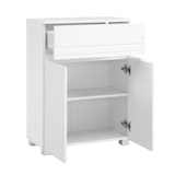 thumbnail of Helloshop26 - Meuble de salle de bain sur pied meuble de rangement avec tiroir armoire à double porte étagère réglable pour entrée 12_0006503