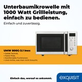 thumbnail of Exquisit Unterbau-Mikrowelle UMW 800G-3.1 Inox |  20 Liter Nutzinhalt | Timer | 1000 W Grilleistung| Inox