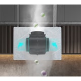 thumbnail of CIARRA Pinnacle Series A+++ 700 m³/h ‎Hotte îlot en marbre Ivory Mist Hotte aspirante suspendue WiFi App Touch VM4850W