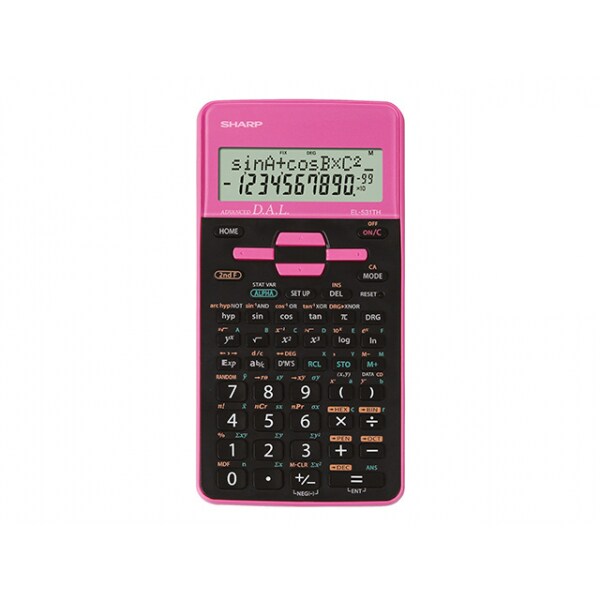 Sharp Calcolatrice Scientifica EL-531THBPK Tasca 161x80x15 mm Rosa