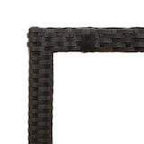 thumbnail of vidaXL Gartentisch mit Glasplatte Schwarz 150x90x75 cm Poly Rattan