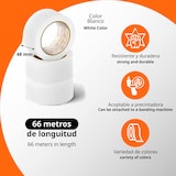 thumbnail of OFITURIA Cinta Adhesiva, color Blanco, Cinta para Embalaje y Organizar tus Cajas y Envíos 66 mt x 48 mm (6 und. - Blanco)