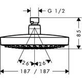 thumbnail of HG Kopfbrause CROMA SELECT E 180 2jet DN