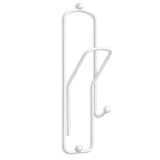 thumbnail of DanDiBo Wandhaken Garderobe Garderobenhaken Weiß Kleiderhaken Büroklammer 32 cm Klammer Jackenaufhänger Haken Metall