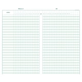 thumbnail of Exacompta - Réf. 9340E - 1 Piqûre 40x24cm - Pointage 46 lignes 80 pages - Couleurs aléatoires