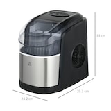 thumbnail of HOMCOM Macchina del Ghiaccio Autopulente con Cesto e Paletta Nera