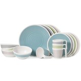 thumbnail of Melamin Geschirr-Set 4 Personen Harmonie 16 Teilig + 16 Milano Gläser Wassergläser Weingläser Champagner-Gläser Flûtes Tafelgeschirr Picknick