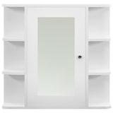 thumbnail of Helloshop26 - Badezimmerspiegelschrank 66 x 17 x 63 cm weißes MDF 02_0006718