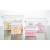 thumbnail of Hygiplas Click PP GN-container 2/3 met deksel en 7 gekleurde clips 150 mm 12 liter (4 stuks)