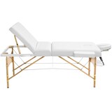 thumbnail of 3 Zonen Massageliege mit 10cm Polsterung und Holzgestellweiß