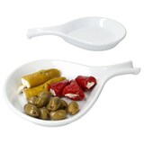 thumbnail of 2er Set STABIL Antipasti-Löffel 30cm Porzellan-Servierlöffel Weiß Snacks Tapas