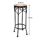 thumbnail of DanDiBo Blumenhocker Mosaik Rund 46 cm Blumenständer 12011 Beistelltisch Pflanzenständer Mosaiktisch