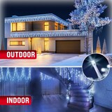 thumbnail of Monzana Lichterkette 20m 600 LED Kaltweiß Innen & Außen Fernbedienung Regenlichterkette Weihnachten Deko Regen