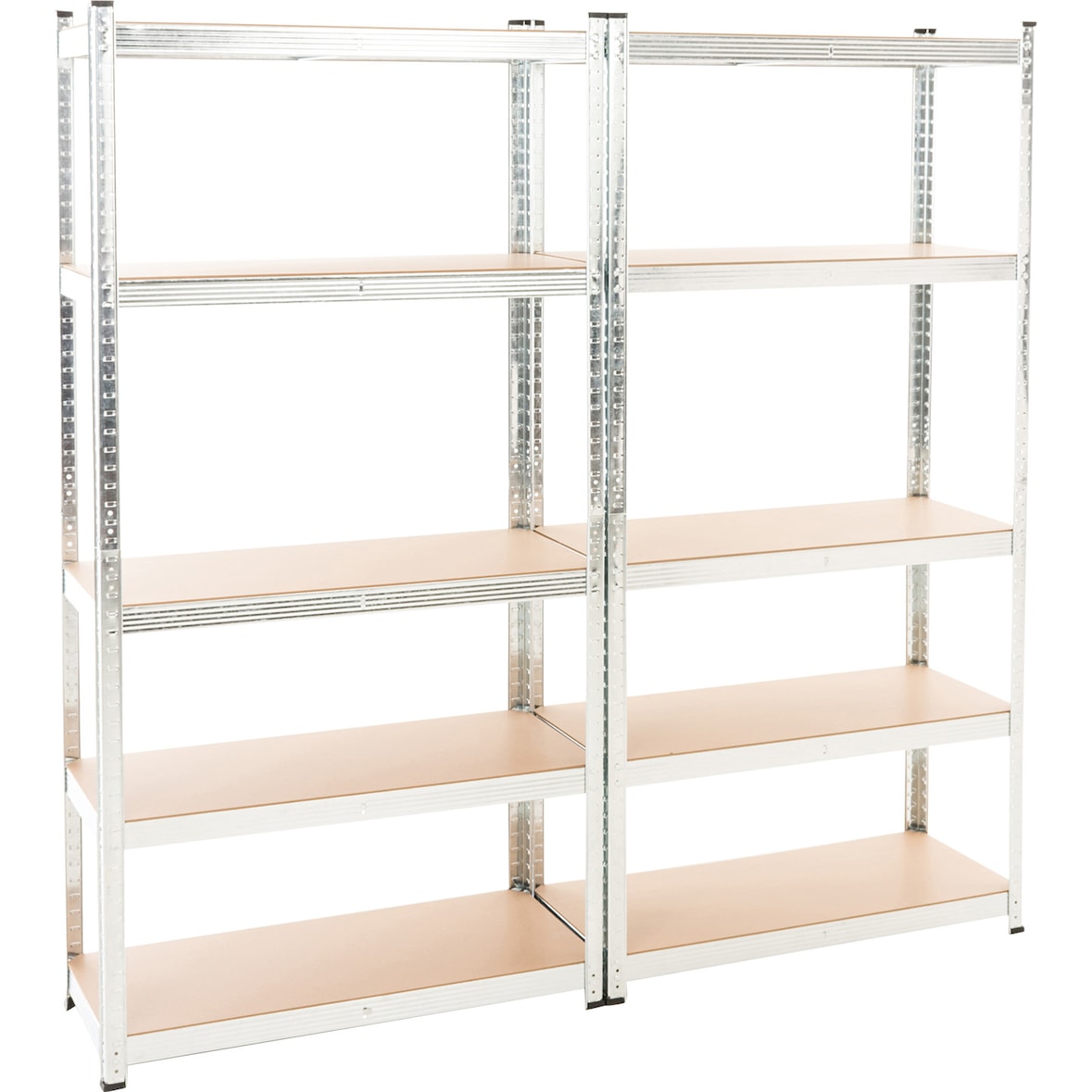 2er Set Steckregal G 90x40x180 silber