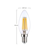 thumbnail of Packung mit 2 LED Kerzenlampen Filament E14 4W Equi.40W 470lm 2700K 25000H 7hSevenOn Premium