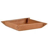 thumbnail of Sonnenleder Ablageschale Leder 26x26cm Taschenleerer Schale Lederschale Stiftschale natur braun Vide Poche