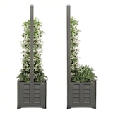 thumbnail of Fioriera Separé con Spalliera Colore Ferro Battuto con Fioriera Interna, Facile da Montare Resistente UV – Divisorio per Giardini Terrazze Balconi