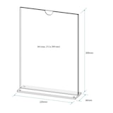 thumbnail of Tischaufsteller T-MAG A4 für DIN A4, Acrylglas