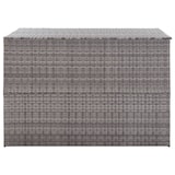 thumbnail of Helloshop26 - Caja de almacenamiento de jardín gris 150 x 100 x 100 cm resina tejida 02_0013085