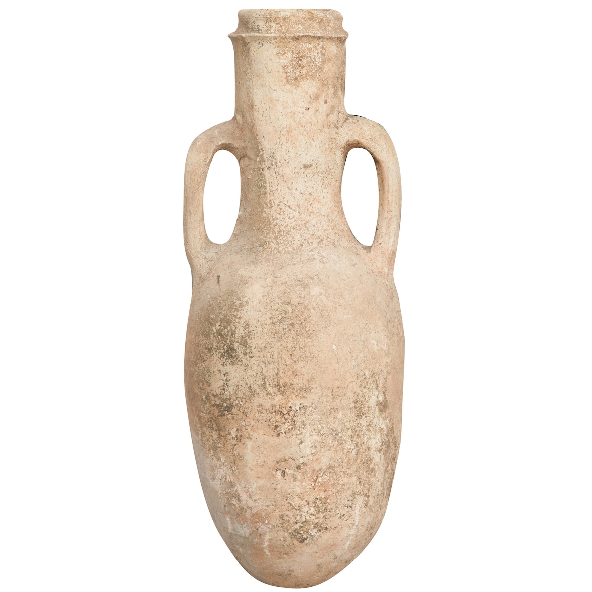 Biscottini Blumentöpfe 28x28x63 cm - Töpfe für den Innenbereich - Pflanzgefäß für den Garten - Runder Balkontopf - Sahara Terrakotta Amphorengefäß