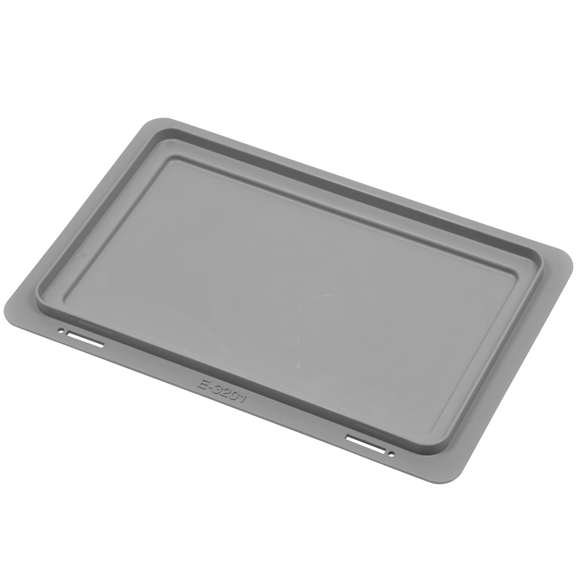 METRO Professional Coperchio per contenitori Euro, polipropilene (PP), 30 x 20 cm, con rivestimento antiscivolo, grigio, 1 unità