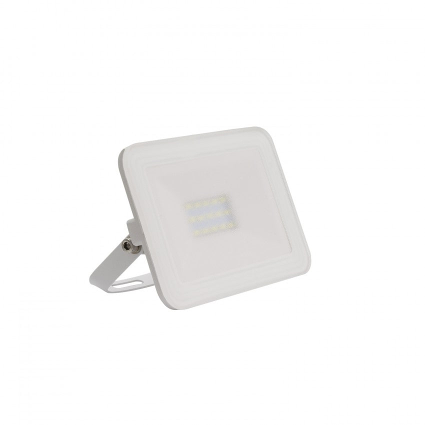 efectoLED Foco Proyector LED 10W 120lm/W IP65 Slim Cristal Blanco Blanco Cálido 3000K - 3500K