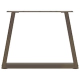 thumbnail of vidaXL Couchtischbeine V-Form 2 Stück Naturstahl 60x(42-43,3) cm Stahl