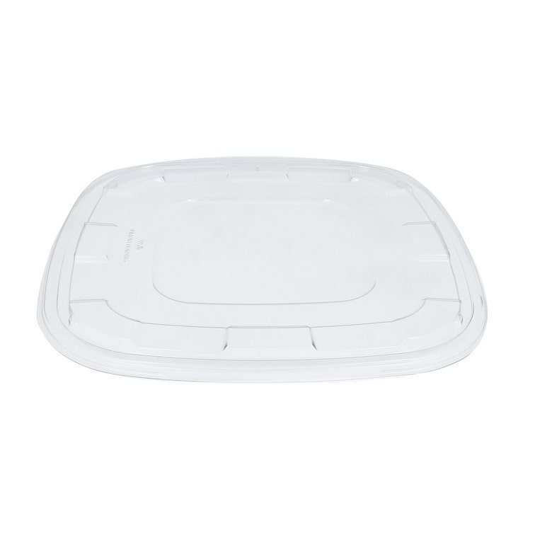 MONOUSO - Tampa de Plástico rPET Transparente 13x13cm (300 Uds)